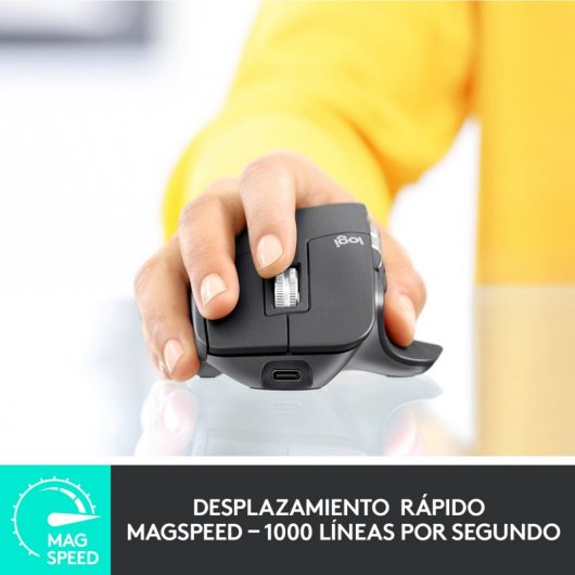 Logitech MX Master 3 Ratón Inalámbrico Avanzado 4000DPI Grafito