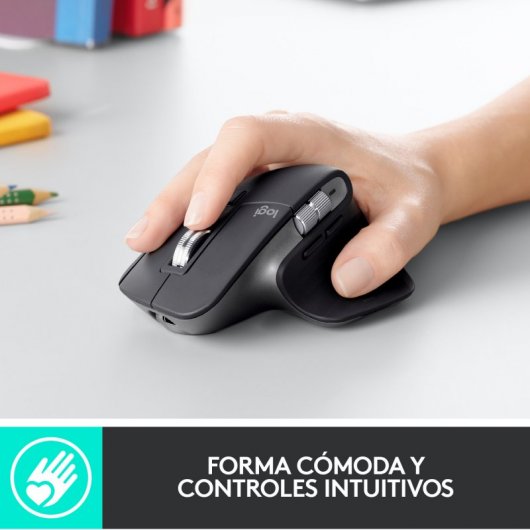Logitech MX Master 3 Ratón Inalámbrico Avanzado 4000DPI Plata