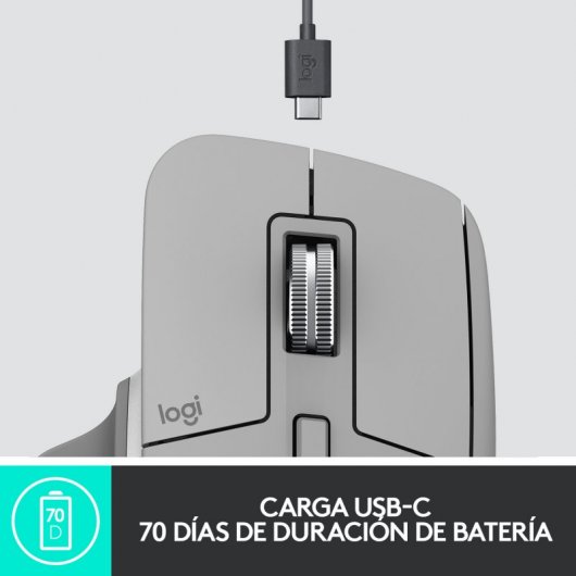 Logitech MX Master 3 Ratón Inalámbrico Avanzado 4000DPI Plata