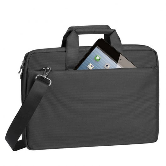 Rivacase Central 8231 Laptop-Aktentasche bis 15,6 Zoll, Schwarz