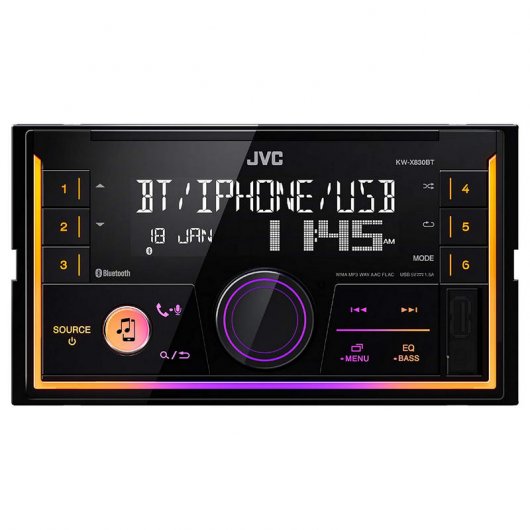 JVC KW-X830BT Autoradio USB/AUX/Bluetooth/Spotify/Android/iOS