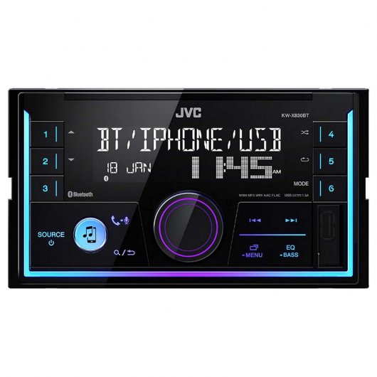 JVC KW-X830BT Autoradio USB/AUX/Bluetooth/Spotify/Android/iOS