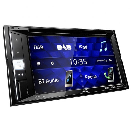 JVC KW-V255DBT Recetor Multimédia 6.2" Táctil DVD/CD/USB/Bluetooth/DAB+/Spotify/Android/iOS