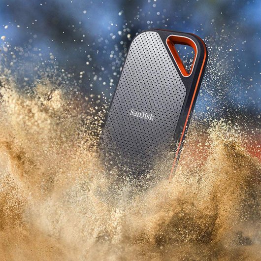 SanDisk Extreme Pro SSD Externo 500GB USB-C 3.1 Negro/Naranja