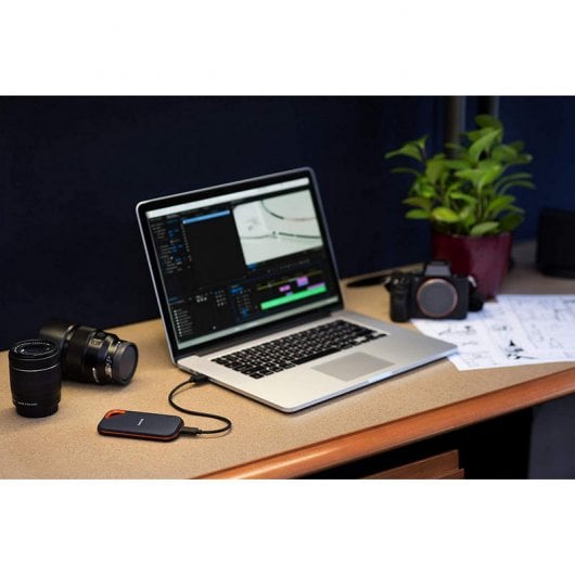 SanDisk Extreme Pro SSD Externo 500GB USB-C 3.1 Negro/Naranja