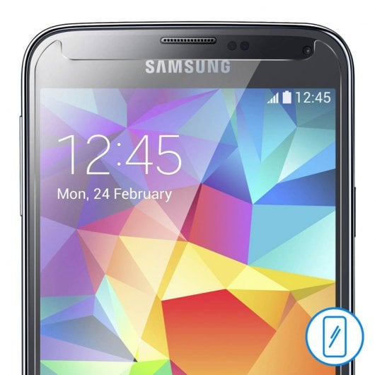 Protecteur d'écran en verre trempé transparent Avizar pour Samsung Galaxy S5 / S5 Neo
