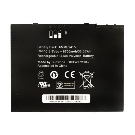 Zebra Bateria 8700 mAh 3.8V