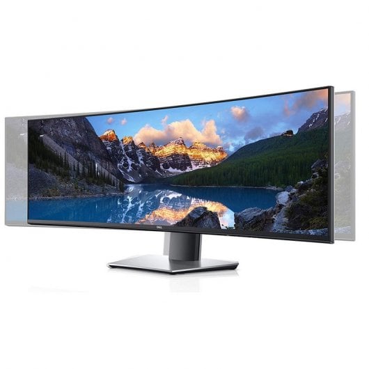 DELL UltraSharp U4919DW Monitor PC 124,5 cm (49") 5120 x 1440 Pixel UltraWide Dual Quad HD LCD Nero, Argento