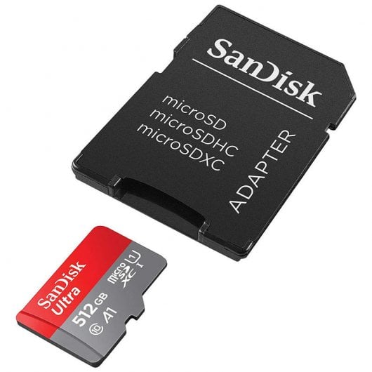 SanDisk Ultra MicroSDXC 512GB Clase 10 A1 UHS-I + Adaptador SD