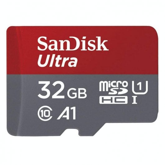 SanDisk Ultra MicroSDHC 32GB Clase 10 A1 UHS-I + Adaptador SD
