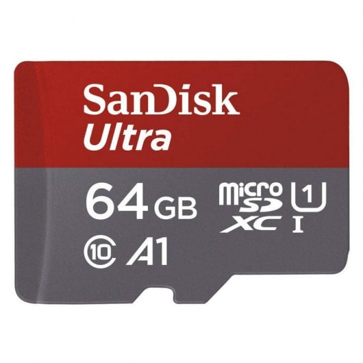 SanDisk Ultra MicroSDHC 64GB Clase 10 UHS-I + Adaptador SD