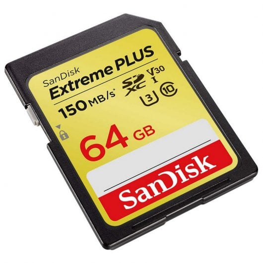 SanDisk Extreme Plus SDXC 64 Go classe 10 V30 U3 UHS-I