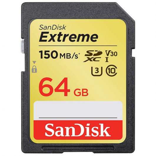 SanDisk Extreme SDXC 64 GB Classe 10 V30 U3 UHS-I
