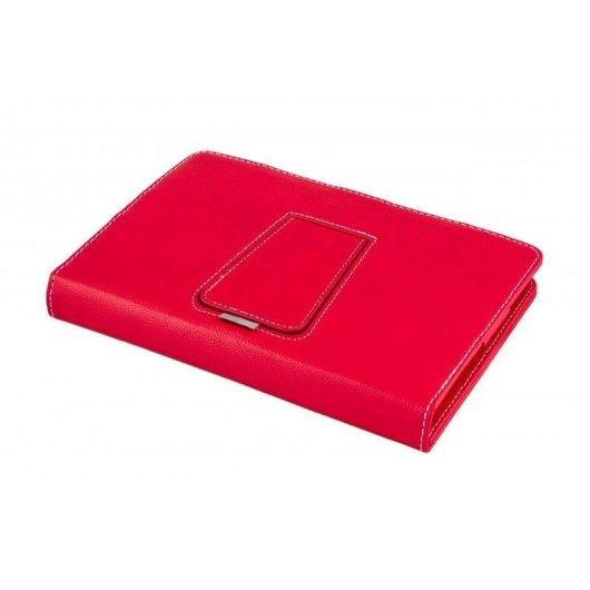 SilverHT Universalhülle mit MicroUSB-Tastatur Rot/Weiß für 9" - 10,1" Tablets