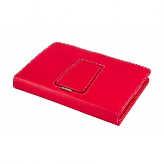 SilverHT Capa Universal com Teclado MicroUSB Vermelho/Branco para Tablets de 9" - 10.1"