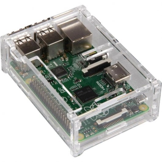 Joy-It RB-Case+01 Custodia in acrilico trasparente per Raspberry B +/2B/3