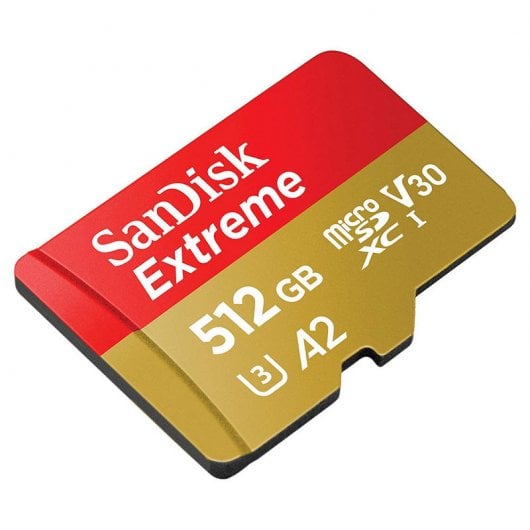 SanDisk Extreme MicroSDXC 512GB Clase 10 U3 V30 A2 + Adaptador SD