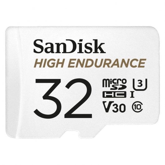 SanDisk High Endurance MicroSDHC 32GB Classe 10 U3 V30 UHS-I + Adaptador SD