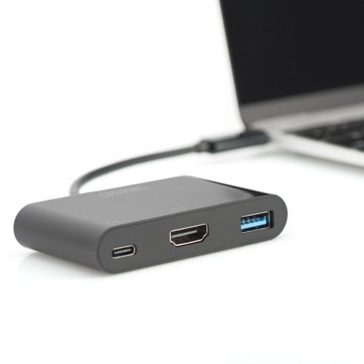 Digitus DA-70855 laptop-dockingstation & portreplikator USB 3.2 Gen 1 (3.1 Gen 1) Type-C Schwarz