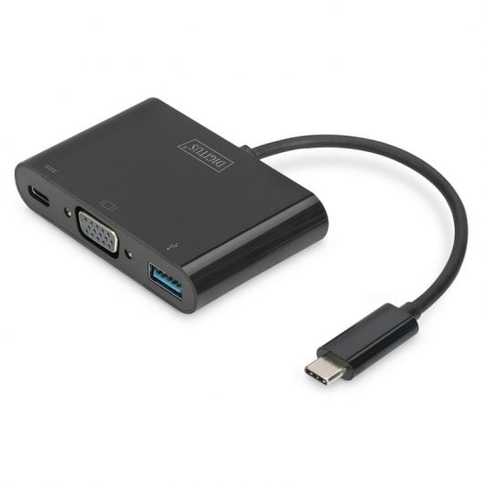 Digitus Adaptateur multi-ports USB Type-C™ VGA, 3 ports