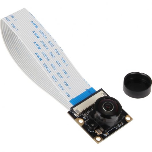 Joy-It Cámara Gran Angular de 5MP 260° para Raspberry Pi