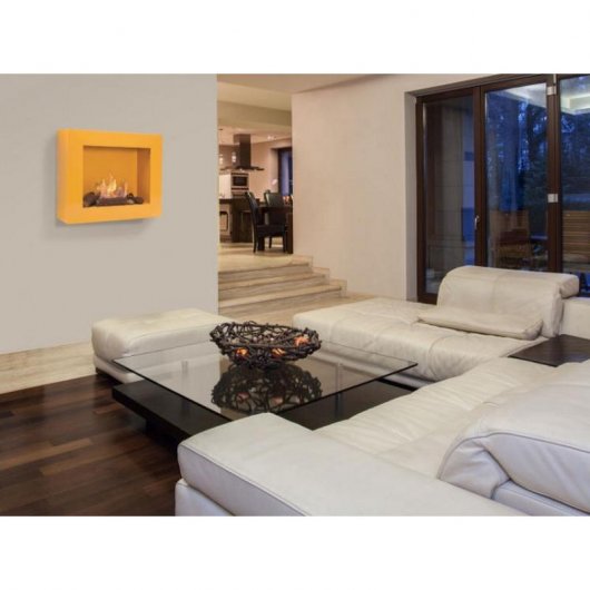 Purline BESTBIO-O Limited Edition Biochimenea Eléctrica de Pared 2000W Ocre