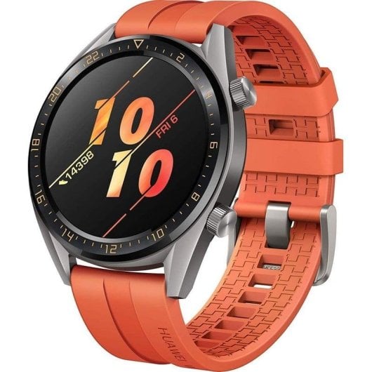 Huawei Watch GT Active Bluetooth GPS 46mm AMOLED Grigio con Cinturino Arancione Unica IP68 Impermeabile