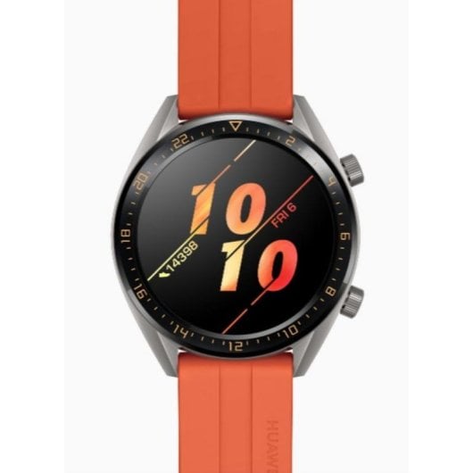 Huawei Watch GT Active Bluetooth GPS 46mm AMOLED Grigio con Cinturino Arancione Unica IP68 Impermeabile