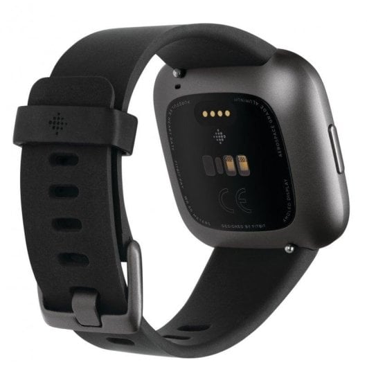 Fitbit Versa 2 Bluetooth NFC WiFi 40mm AMOLED Schwarz Wasserfest bis 50m SpO2 Pulsmesser