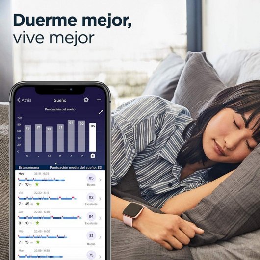 Fitbit Versa 2 Rosa Pétalo/Rosa Cobrizo