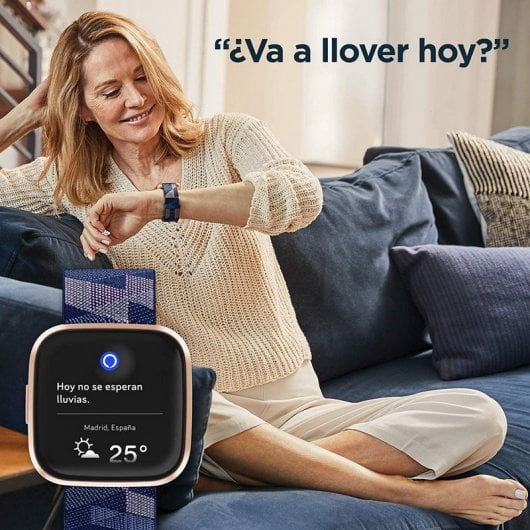 Fitbit Versa 2 Edición Especial Textil Azul Marino/Rosa