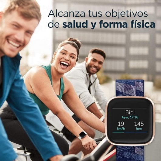 Fitbit Versa 2 Edición Especial Textil Azul Marino/Rosa