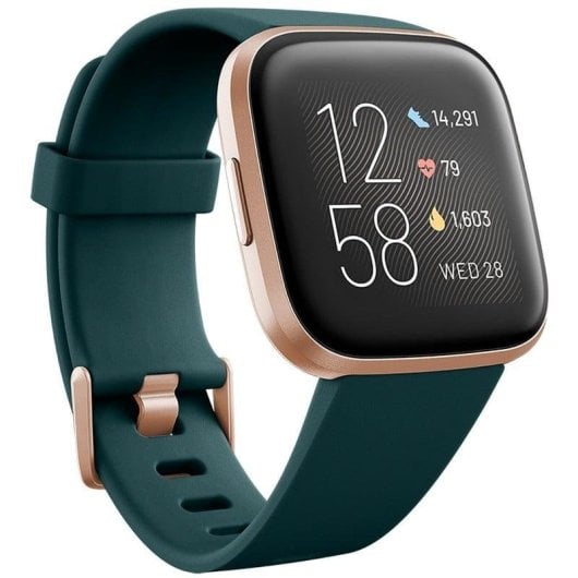 Fitbit Versa 2 Verde Esmeralda/Rosa