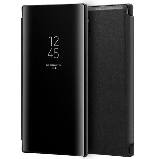 Cool Funda Flip Cover Clear View Negra para Samsung Galaxy Note 10 Plus