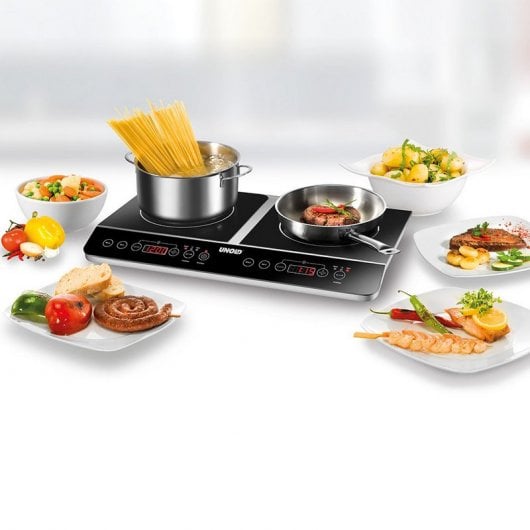 Unold Double Elégance Placa de Inducción 2 Zonas 3500W