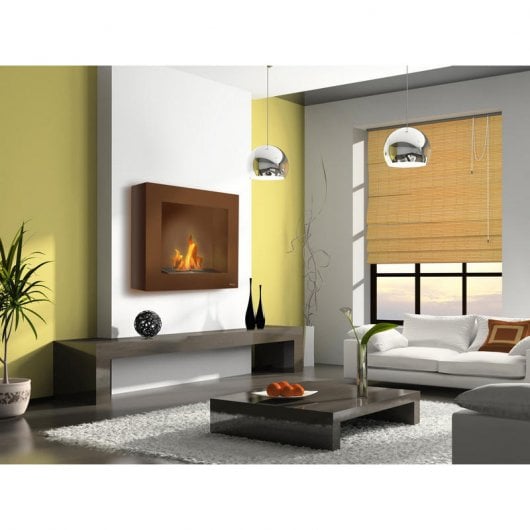 Purline BESTBIO-M Limited Edition Biochimenea Eléctrica de Pared 2000W Marrón