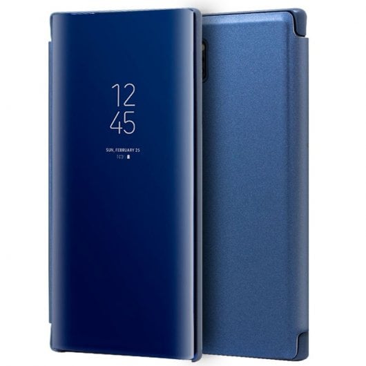 Cool Funda Flip Cover Clear View Azul para Samsung Galaxy Note 10