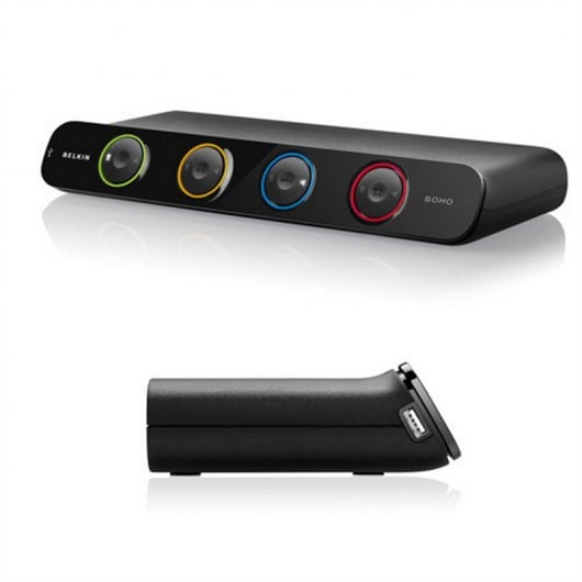 Belkin Soho Switch de Escritorio KVM USB/DVI 4 Puertos
