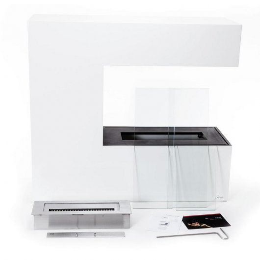 Purline Niobe Lareira Modular de Solo 3500W Branco