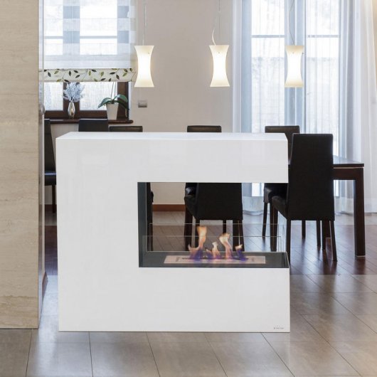 Purline Niobe Lareira Modular de Solo 3500W Branco