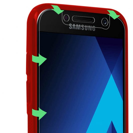 Avizar Protector de Pantalla de Cristal Templado Ultrafino Bordes Biselados para Galaxy A5 2017