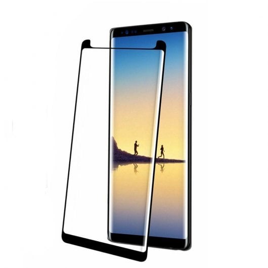 Avizar Protector de Pantalla de Cristal Templado Ultrafino Bordes Negros para Samsung Note 8