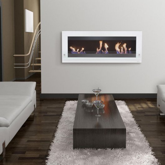 Purline Melibea Biochimenea Mural Hasta 6kW Blanco/Negro