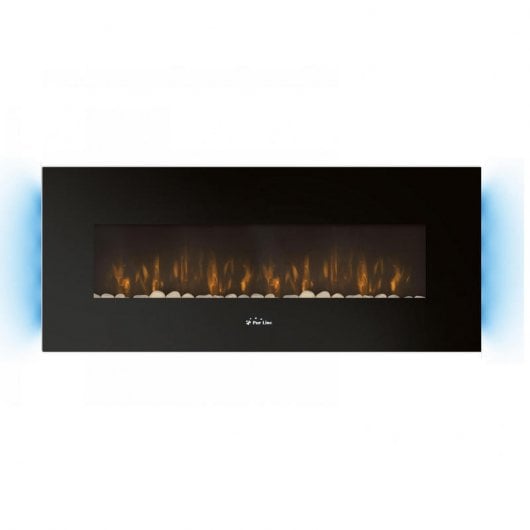 Purline CHE-500 Chimenea Eléctrica Mural Panorámica con LED Colores 2000W