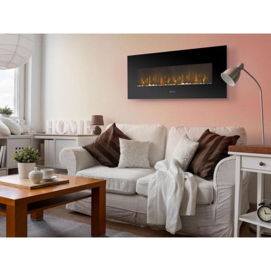 Purline CHE-500 Chimenea Eléctrica Mural Panorámica con LED Colores 2000W