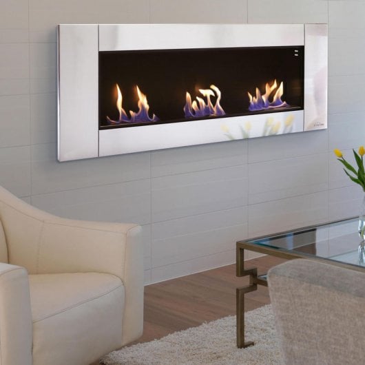 Purline Zeus Biochimenea Mural Hasta 6kW Acero Inoxidable