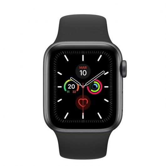 Apple Watch Series 5 GPS 40mm Gris Espacial con Correa Deportiva Negra