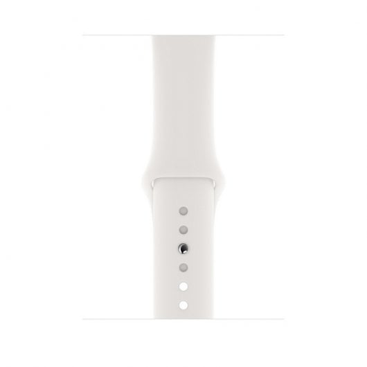 Apple Watch Series 5 GPS 44mm Alumínio Prateado com Bracelete Desportiva Branca