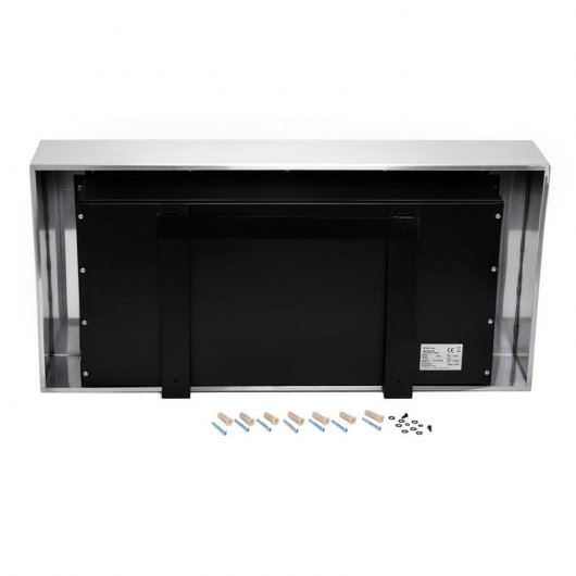 Purline Nisa Biochimenea Mural Hasta 4kW Acero Inoxidable