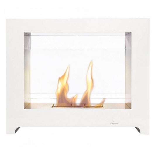 Purline Styx Lareira Modular de Chão Hasta 2.5kW Branco